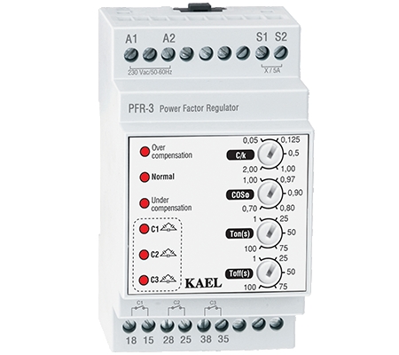 Bộ điều khiển tụ bù 3 cấp - gắn Din Rail
